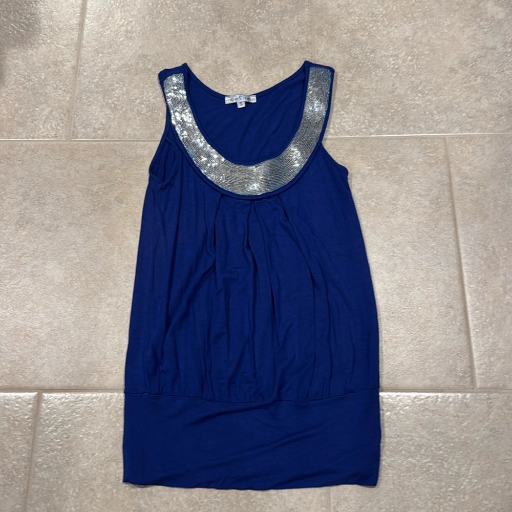 Women’s Sleeveless Sequin Top Size S